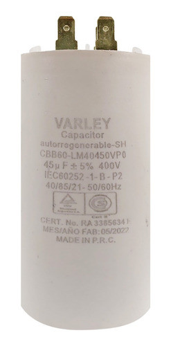 Capacitor Marcha 45 Uf Microfaradios 400 Vac 0