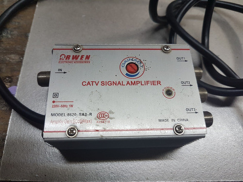 Amplificador Catv Orwen 8620-sa3  3 Salidas No Envio 0