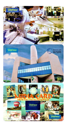 Jotaman - Telefônica - 03 Cartões Telefônicos Mídia Novos 0