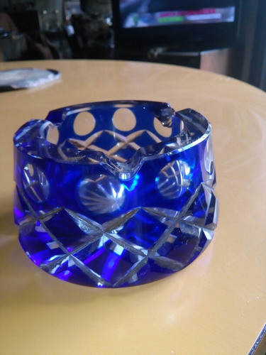 Cenicero Cristal Antiguo Usado 0