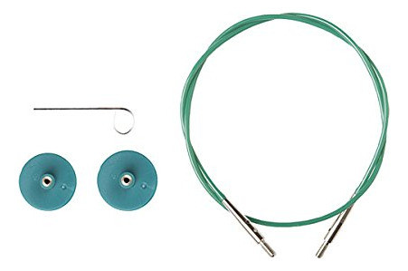 Cable Para Aguja Intercambiable De 102cm Color Verde 0