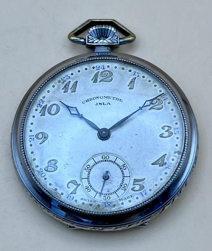 Antiguo Reloj De Bolsillo Chronometre Jsla Funciona #0128 0