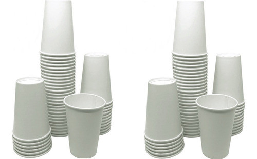 Copo De Papel Descartável 350ml Biodegradável 200 Undidades 0