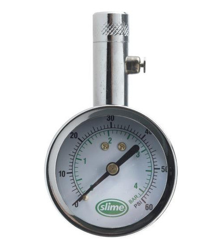 Medidor Presión Neumáticos Auto Cromado Slime 0