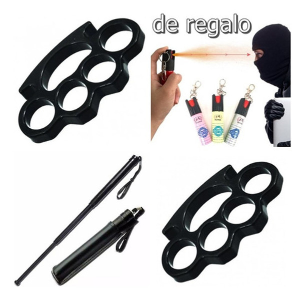 Bastón De Defensa Cachiporra Extensible + Piña Amer Regalo 0