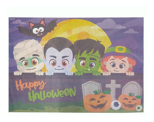 Painel Decorativo Grande Tecido Tnt - Halloween Divertido 0