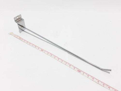 Pack X50 Gancho Blisteros Panel Ranurado Cromado 25cm #3294 0