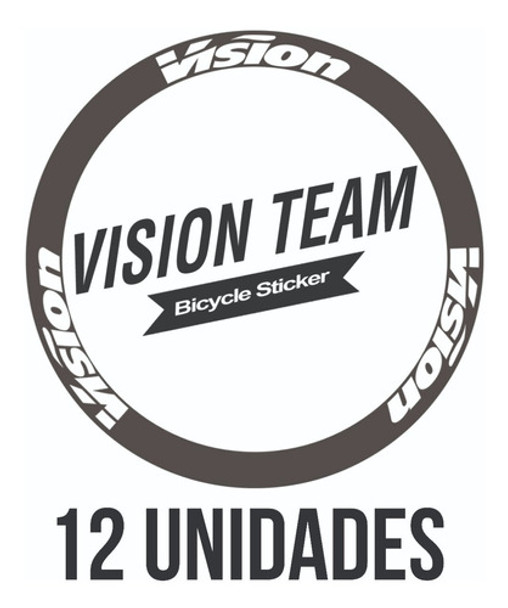 Juego Calcos Llanta Vision 12 Unidades 0