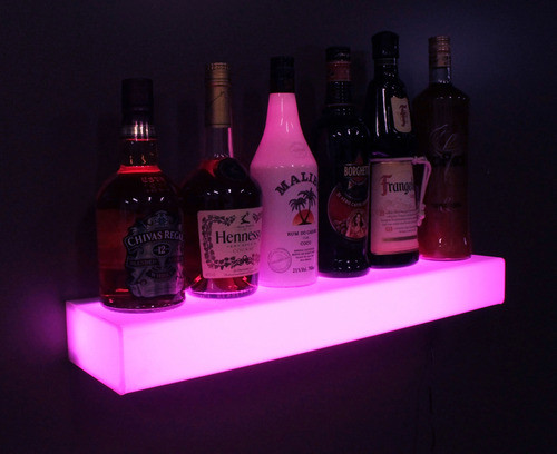 Repisa Bar Estante Acrílico Led Color Ef-4410r 0