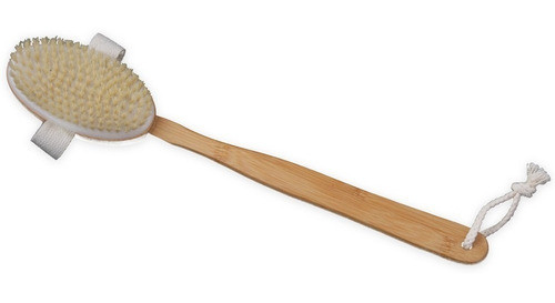 Cepillo De Cuerpo Para Ducha Mango Largo Bamboo 0