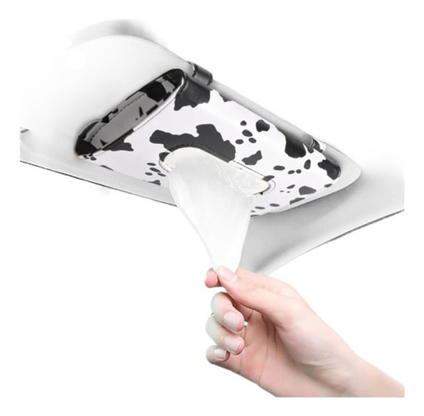 Soporte Para Pañuelos Para Visera De Coche Negro/blanco 0