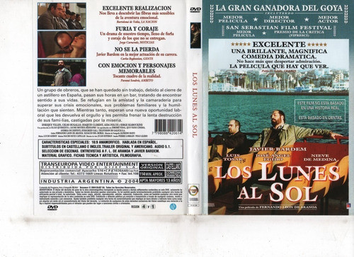 Los Lunes Al Sol (2002) - Dvd Original - Mcbmi 0
