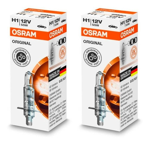 Kit 2 Lampara H1 Osram 12v 55w 0
