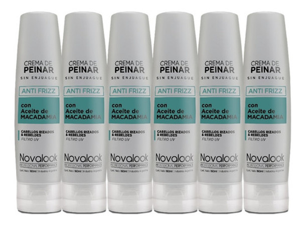 Crema De Peinar Novalook Aceite De Macadamia 160ml X6 0 Crema De Peinar Novalook Aceite De Macadamia 160ml X6 0
