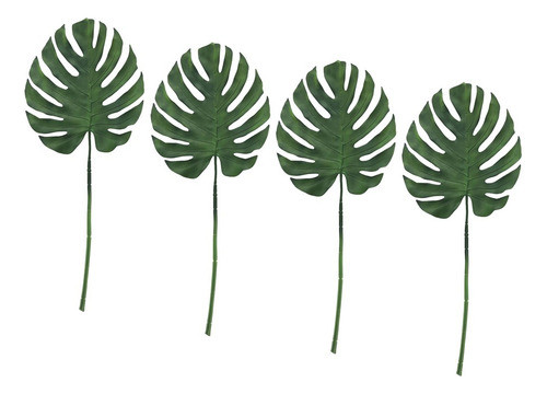 4 Folhas Artificial Costela De Adão Real Toque 65cm Florarte 0