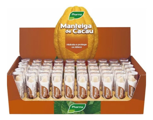 Caixa De Manteiga De Cacau Protetor Labial Com 50 Unidades 0