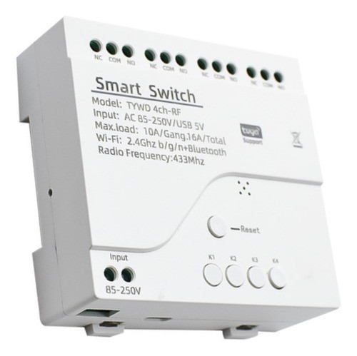 Módulo De Interruptor De Motor Wifi B1tuya Rf 433 Controle R 0