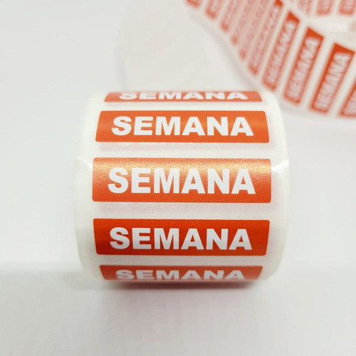 Etiqueta Adesiva Semana Kit C/ 2 Rolos 0