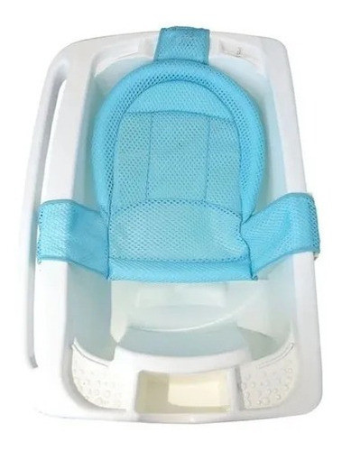 Rede Protetora Banho P/ Bebê Confortável Segura Kababy Azul 0