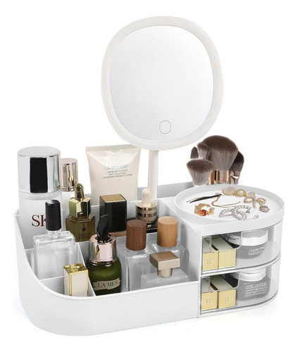 Ygjt Organizador De Maquillaje Con Espejo De Maquillaje Reca 0