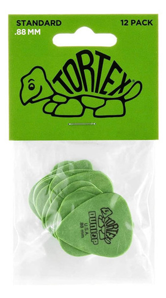 Jim Dunlop Standard .88mm Green Guitar Pick, 12 Pack 0