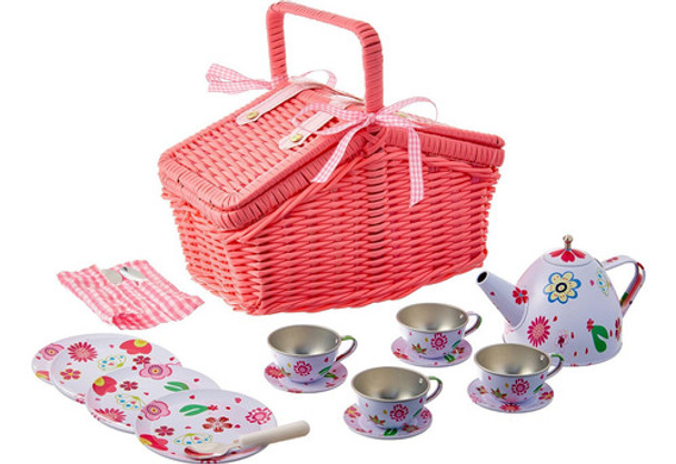 Juego De Té Infantil De Hojalata Margaritas Rosas 0 Juego De Té Infantil De Hojalata Margaritas Rosas 0