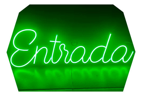 Cartel Neón Led Entrada 20 Cm Altura Deco-luminoso 0