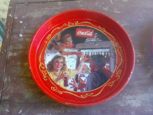 Bandeja Chapa Coca Cola  Antigua 0