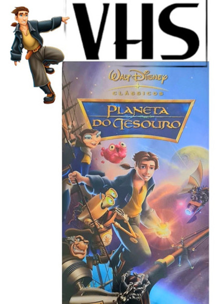 Vhs F7 - Filme Infantil Disney Planeta Do Tesouro Original 0