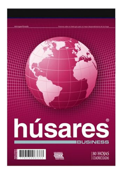 Block A6 Emblocado 80 Hjs Cuadriculado Husares 0