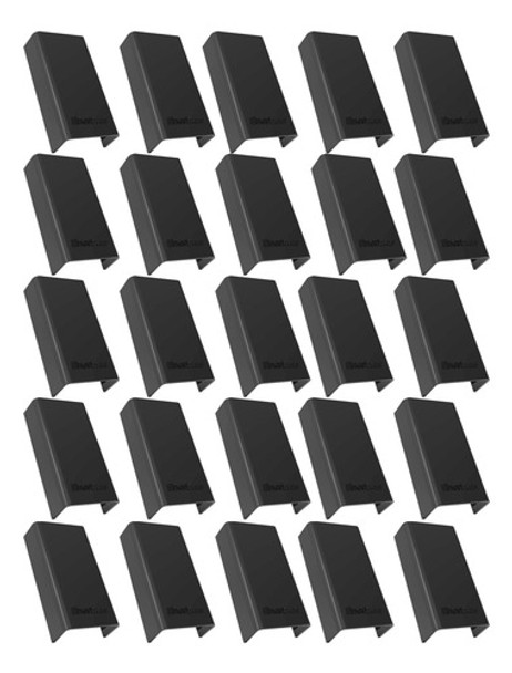 Kit 25 Emenda Luva Preta Acabamento Canaleta 20x10 Enerbras 0