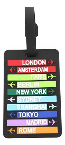 Identificador De Valijas Destinos Divertidos Trendy 0