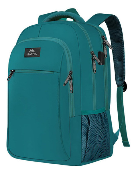 Matein Mochila Notebook Antirrobo Delgada Puerto Usb Electri 0