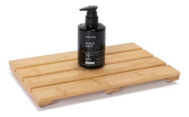 Pelyn Tapete De Bao De Bamb Para Bao, Pequeo Antideslizante, 0