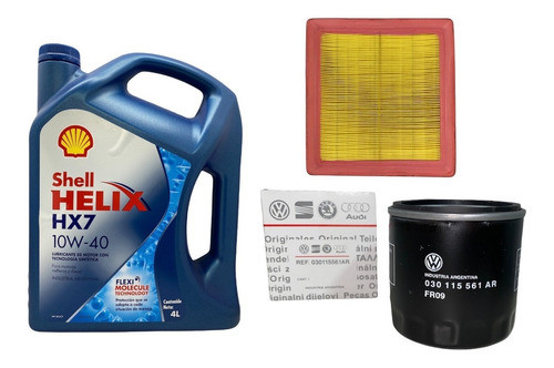 Kit Filtros + Aceite Shell Vw Gol Trend Msi 16v 1.6 0