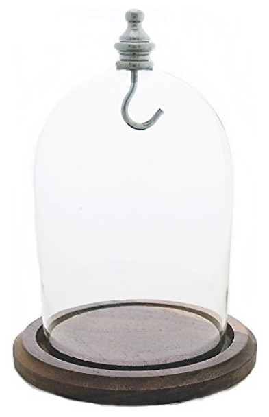 Reloj De Bolsillo Visualización De Vidrio Cúpula Con Base Y 0