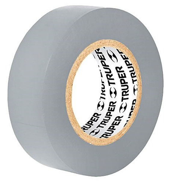 Cinta Aisladora 19mm X 9mt. Gris 8pz Pretul M-22g 0
