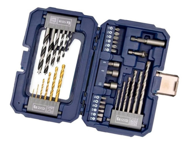 Set Kit Bremen 35 Piezas Mechas Titanio Puntas Y Tubos 7781 0