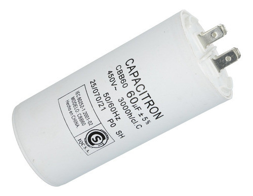 Capacitor Monofasico 60uf/450v Arranque Motores 0