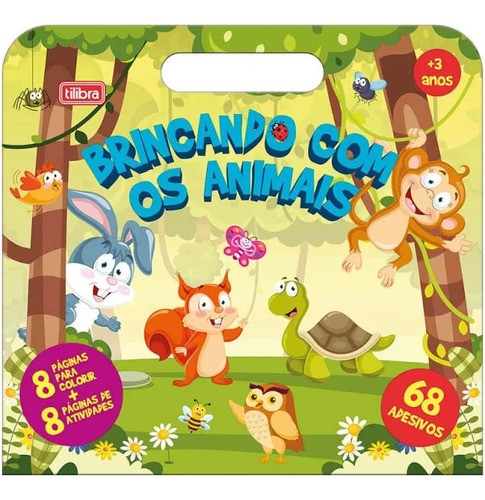 Folhas De Atividades Maleta Brincando Com Animais 8 Folhas 0