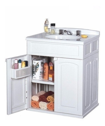 Gabinete Com Cuba Todo Em Plástico Gabmax Branco Astra 0