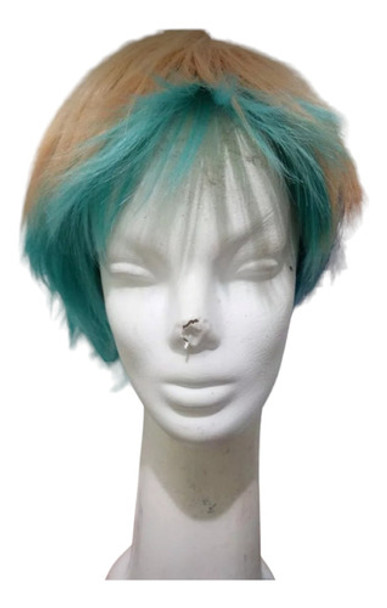 Peluca Corta Multicolor Anime Cosplay By La Parti Wigs! 0