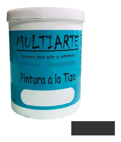Pintura A La Tiza Chalk Paint Multiarte Carbón 1000ml 0