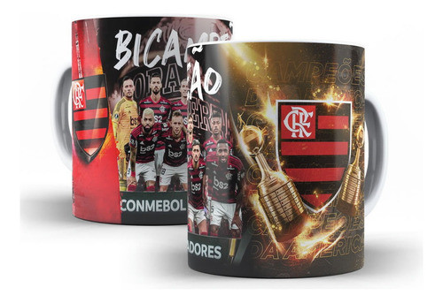Caneca Flamengo Bicampeão Libertadores #1 0