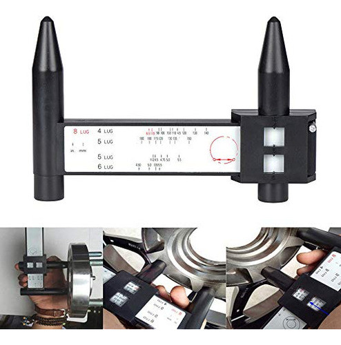 Pcd Regla Calibre Medir Patrón De Tornillo De Rueda He... 0