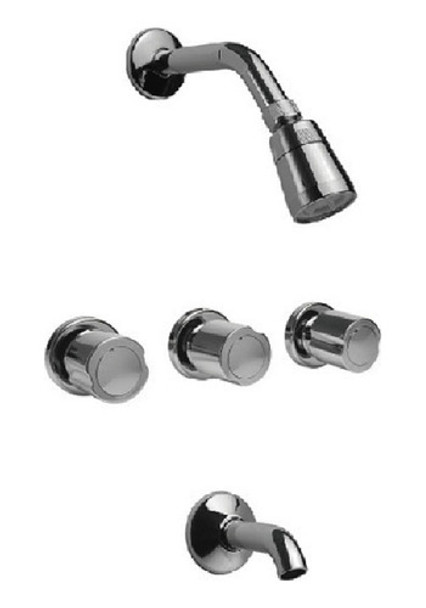 Grifería Ducha Embutir Hydros Viva Cromo Con Transferencia 0