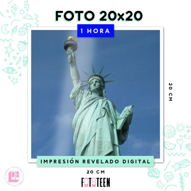 Impresión Revelado Digital 1 Hora Pack 100 Fotos 20x20 Cm 0