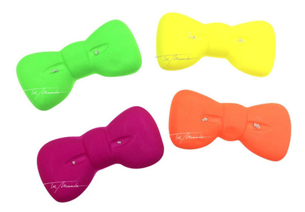 Moño Fluo X 12 Unidades Cotillón Neón Fiestas 0