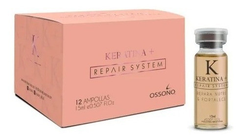 Ampollas Keratina + Repair System Xcaja Ossono 0