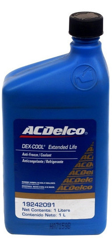 Liquido Refrigerante Acdelco Chevrolet Rojo Dex-cool 0